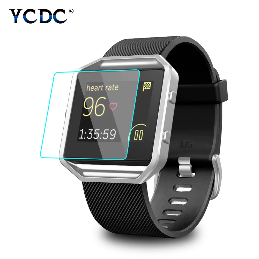 

Tempered Glass Screen Protector For Fitbit Blaze Smart Watch 0.26mm 2.5D High Definition Premium Clear Glass Protective Film