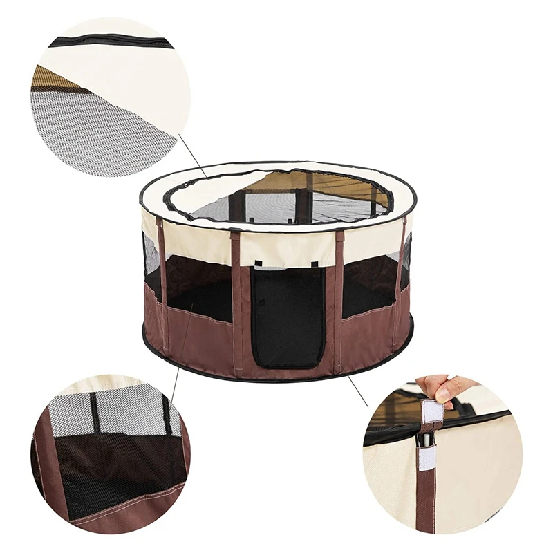 Outdoors Dog Cat House for Small Dogs Breathable Portable Dog Tent Foldable Dogs House Round Pet Playpen
Outdoors Dog Cat House for Small Dogs Breathable Portable Dog Tent Foldable Dogs House Round Pet Playpen