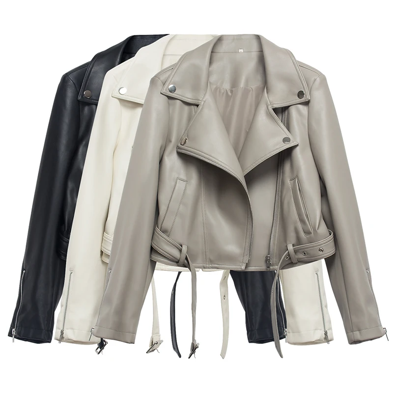 New Spring Leather Coat Women Short Pu Biker Overcoat Femme Slim Streetwear Motorcycle 2022 Autumn Faux Leather Jacket Female
New Spring Leather Coat Women Short Pu Biker Overcoat Femme Slim Streetwear Motorcycle 2022 Autumn Faux Leather Jacket Female