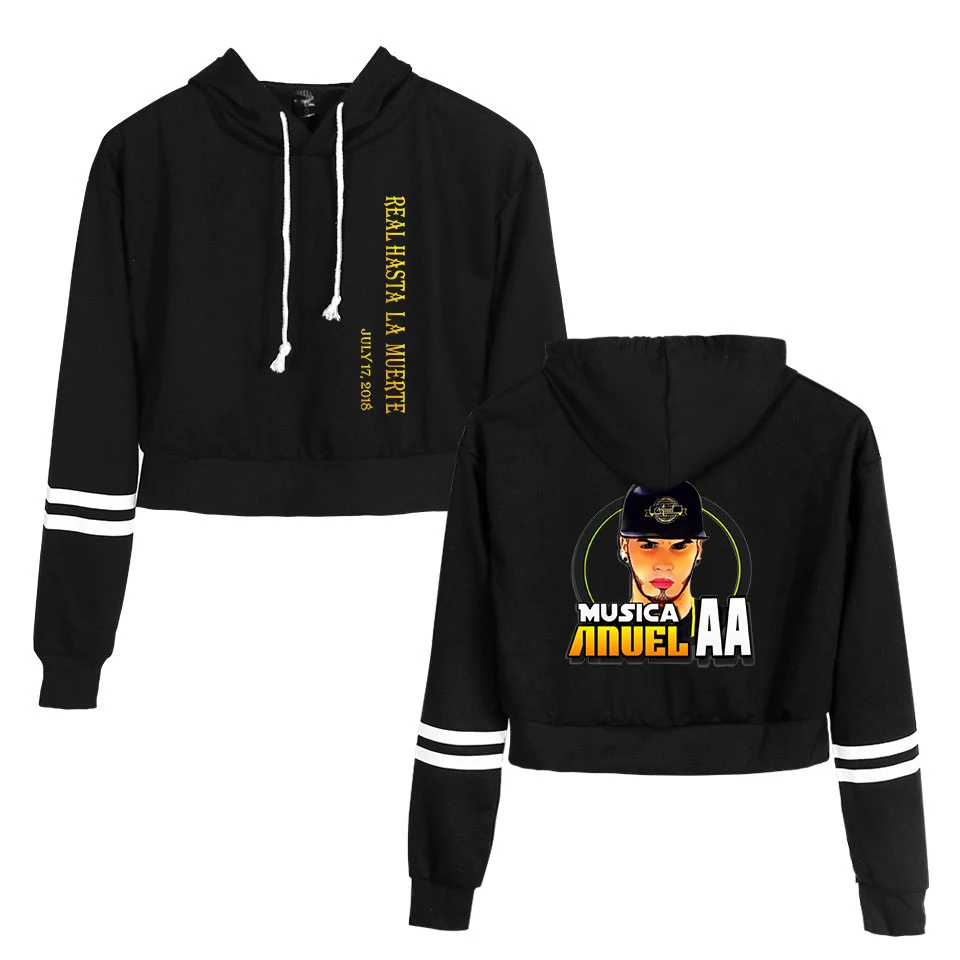 Print Anuel AA Fashion Crop Top Women's Sweatshirt Long Sleeve Cropped Hoodie Sweatshirts Pullover Cute High waistt Para Mujer
Print Anuel AA Fashion Crop Top Women's Sweatshirt Long Sleeve Cropped Hoodie Sweatshirts Pullover Cute High waistt Para Mujer