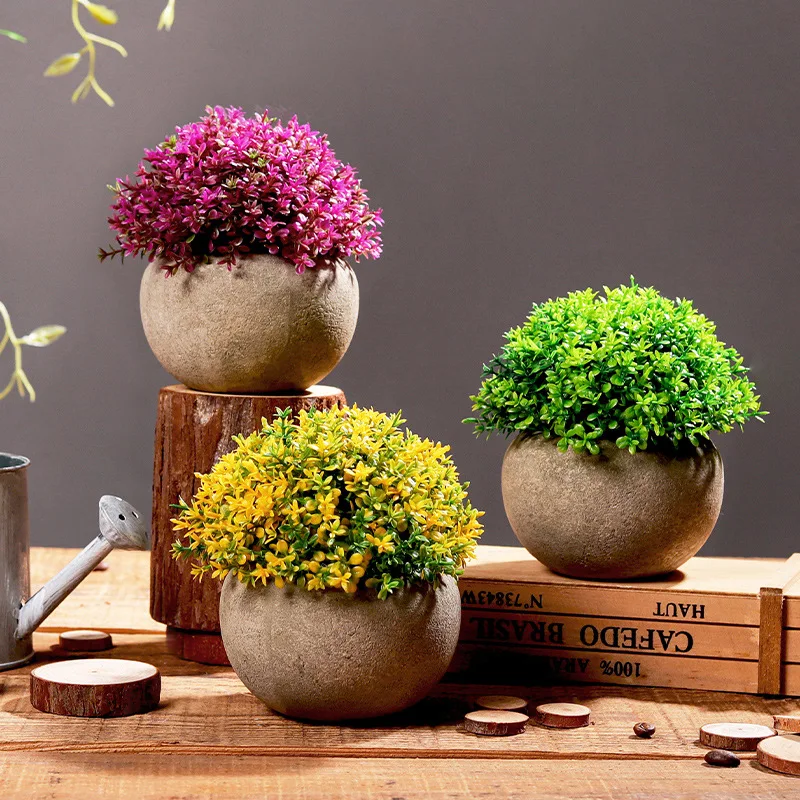 Artificial Plant Potted Pastoral Style Plastic Miniature Plants Will Not Fade And Will Not Wither Garden Home Decoration Potted
Artificial Plant Potted Pastoral Style Plastic Miniature Plants Will Not Fade And Will Not Wither Garden Home Decoration Potted