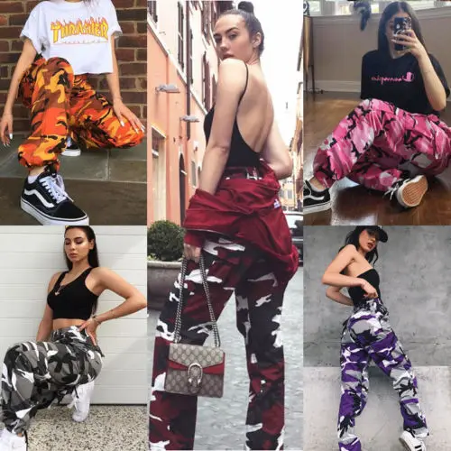 New Hot Women Fashion Long Pants Camouflaged Military Cargo Trousers Army Casual High Waist Harem Pants with Multi-Pockets 1PCS
New Hot Women Fashion Long Pants Camouflaged Military Cargo Trousers Army Casual High Waist Harem Pants with Multi-Pockets 1PCS