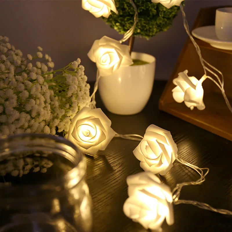 JOYLIVE LED Simulation Rose Flower String Lights Christmas Decoration String Lights Led Battery Box Lantern 20/40 Small Lights
JOYLIVE LED Simulation Rose Flower String Lights Christmas Decoration String Lights Led Battery Box Lantern 20/40 Small Lights