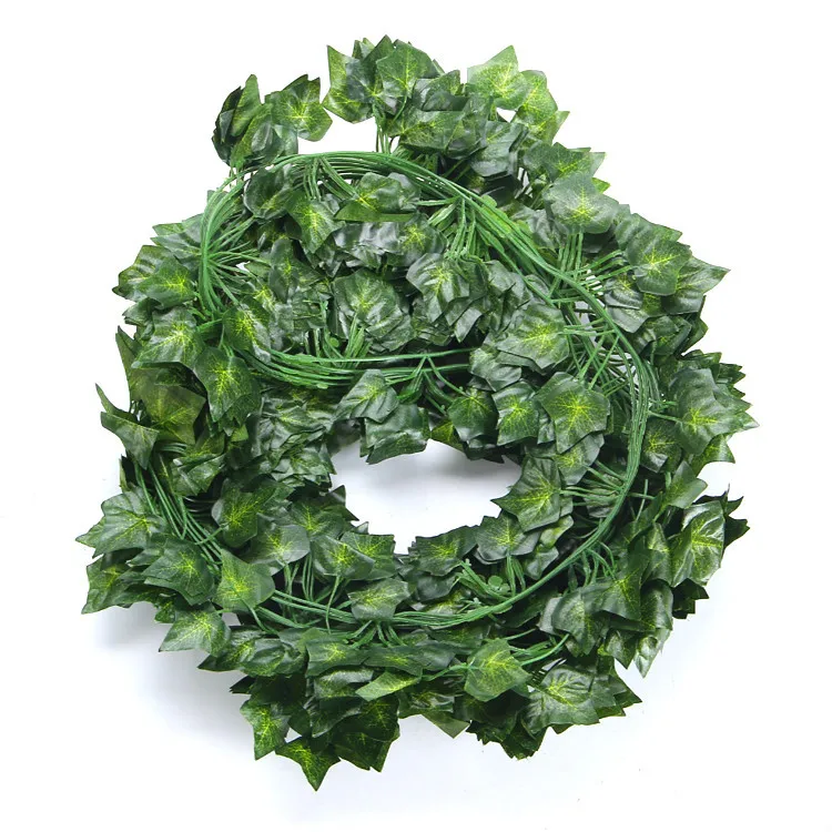 2.1M Artificial Ivy Green Leaf Garland Plants Vine Fake Foliage Flowers Home Decor Plastic Flower Rattan String | Дом и сад