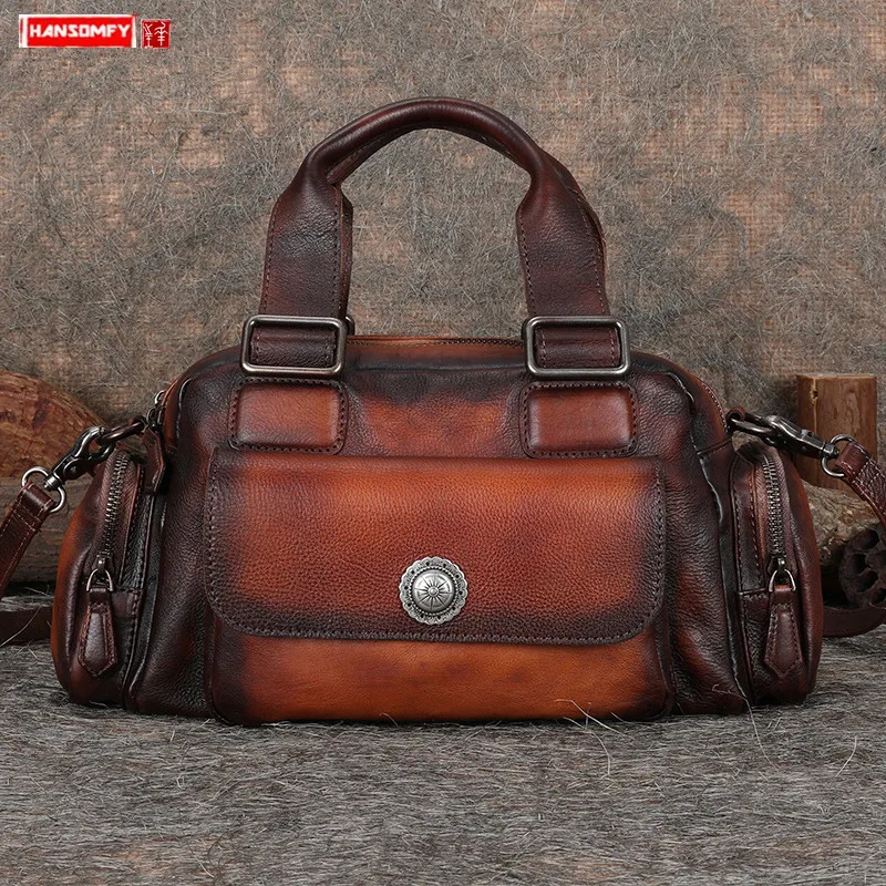 2021 New Retro Leather Women Handbag Casual Shoulder Bag Messenger Bag Large Capacity Handbags First Layer Cowhide Female Ladies
2021 New Retro Leather Women Handbag Casual Shoulder Bag Messenger Bag Large Capacity Handbags First Layer Cowhide Female Ladies
