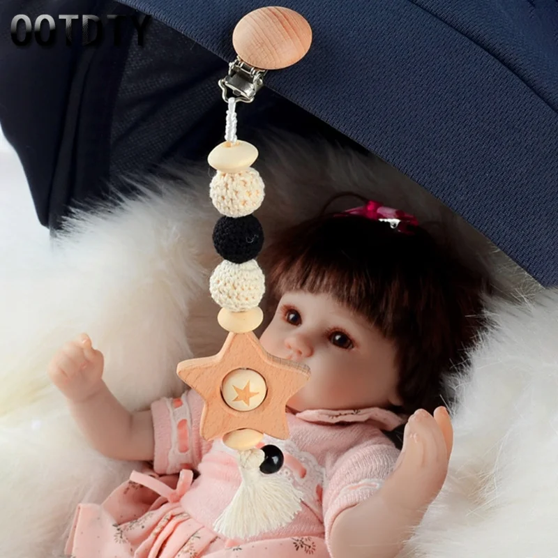 Cute Baby Teether Wood Pacifier Clips Safe Teething Chain Ball Star Tassel Pendants Eco-friendly Dummy Clip Holder for Stroller
Cute Baby Teether Wood Pacifier Clips Safe Teething Chain Ball Star Tassel Pendants Eco-friendly Dummy Clip Holder for Stroller