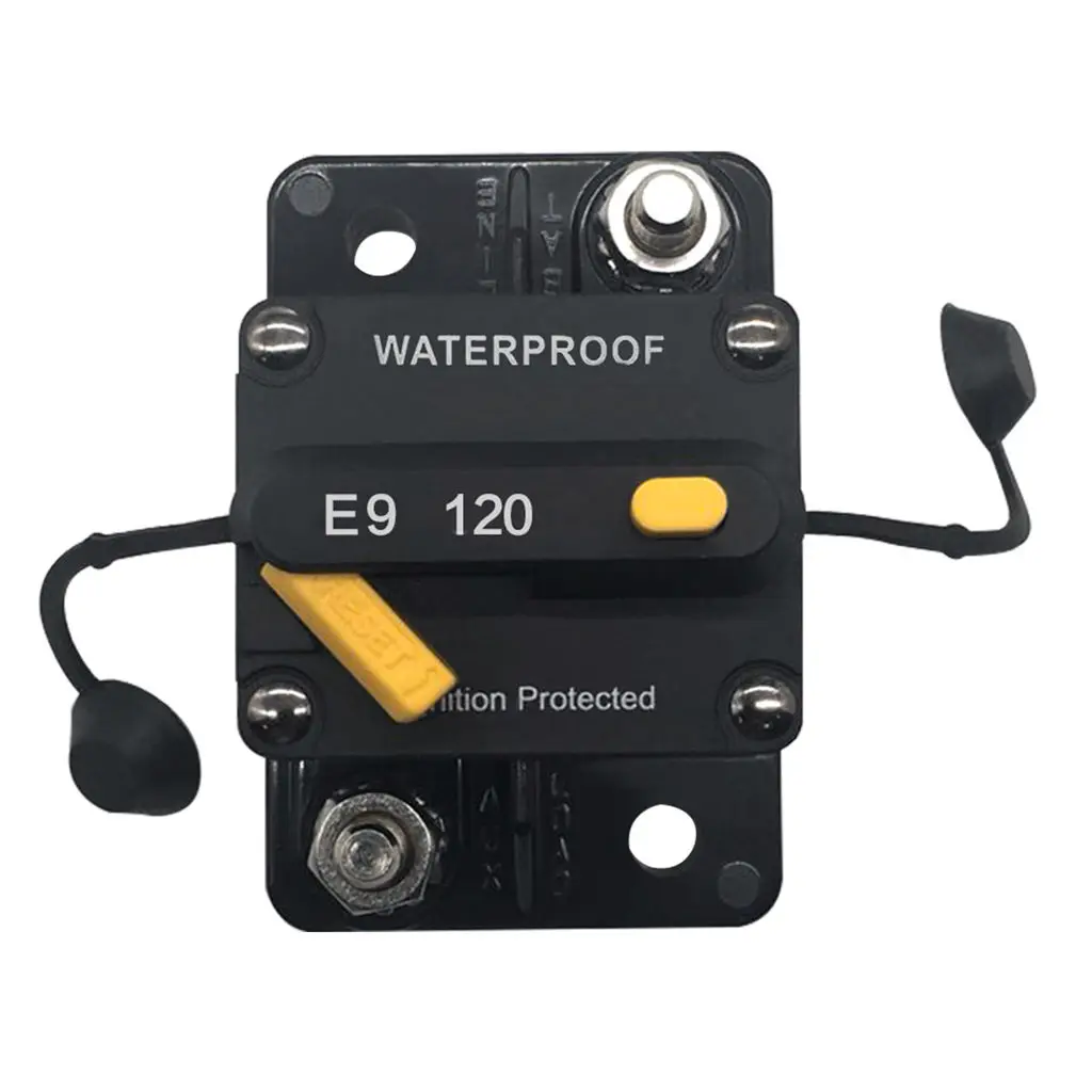 Waterproof Surface Mount Circuit Breaker Fuse Inverter with Manual Reset Button 12V-48V DC
Waterproof Surface Mount Circuit Breaker Fuse Inverter with Manual Reset Button 12V-48V DC