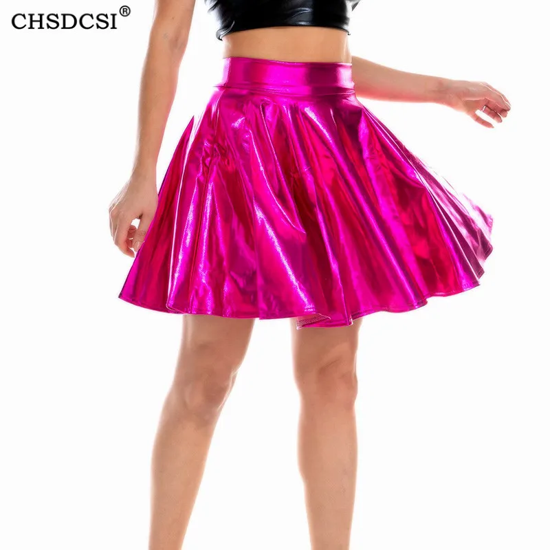 Юбка-мини из спандекса и спандекса, с высокой талией
Юбка-мини из спандекса и спандекса, с высокой талией