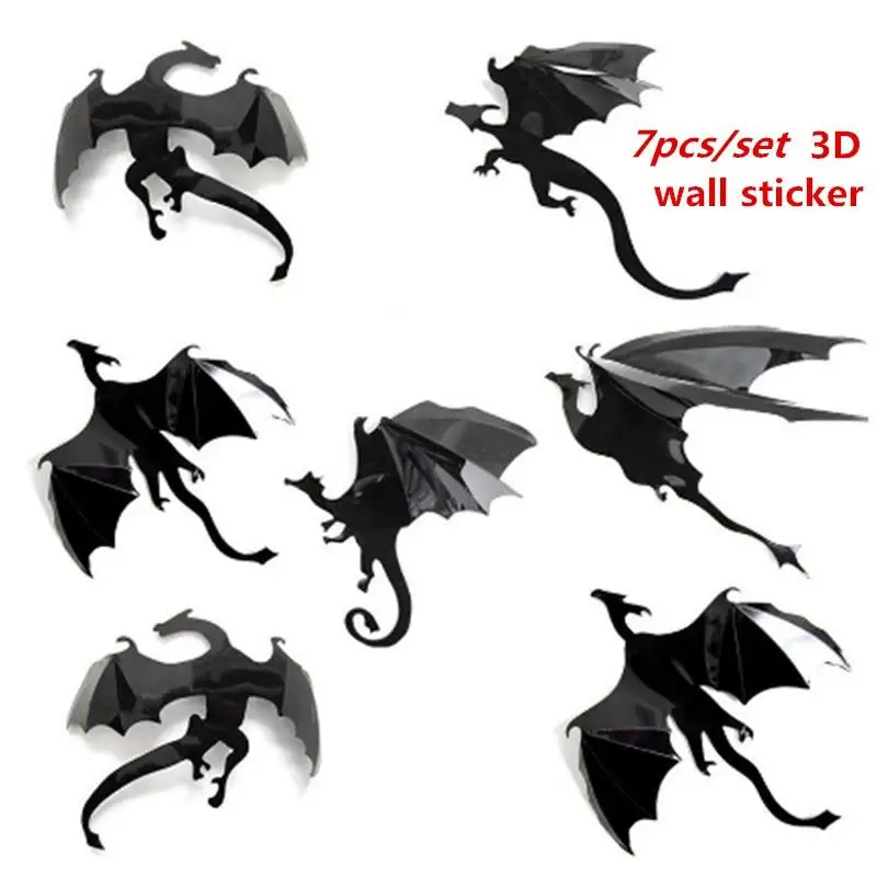 7pcs/Lot 3D Gothic Dragon Wall Sticker Inspired Dragon Wallpaper наклейки на стену Room Decoration Stickers Wall Sticker стикеры
7pcs/Lot 3D Gothic Dragon Wall Sticker Inspired Dragon Wallpaper наклейки на стену Room Decoration Stickers Wall Sticker стикеры