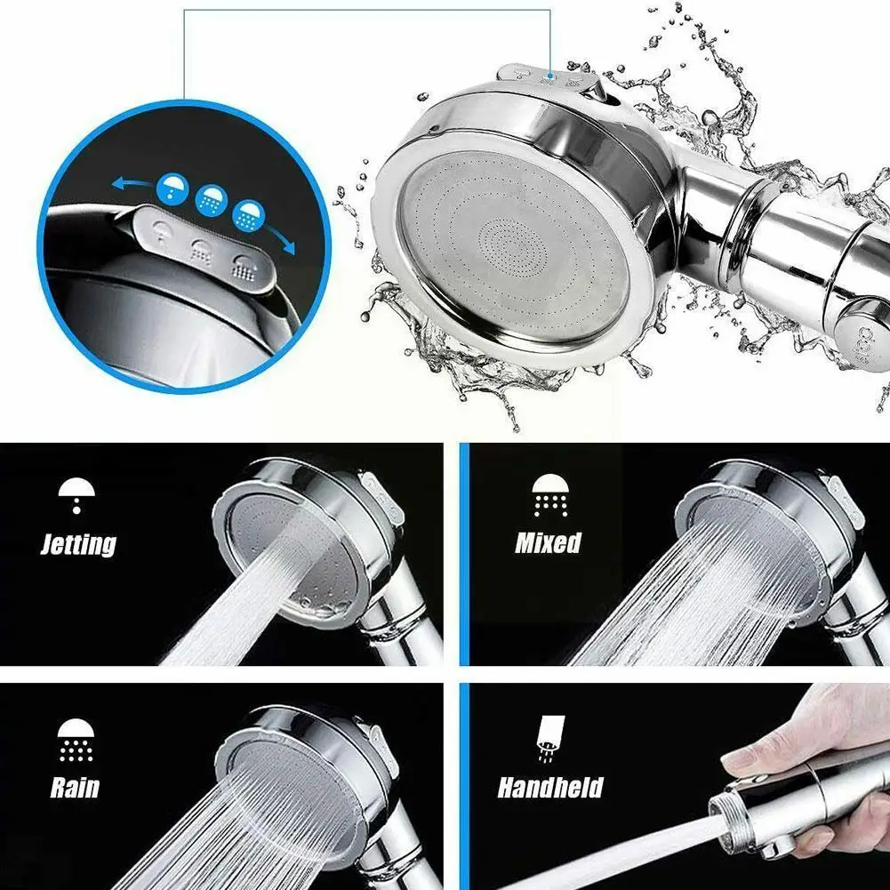 360 Degrees Rotating Adjustable Water Saving Shower Button Head With set Shower Mode 3 Pressure Water Control Water bathroo W7I1
360 Degrees Rotating Adjustable Water Saving Shower Button Head With set Shower Mode 3 Pressure Water Control Water bathroo W7I1