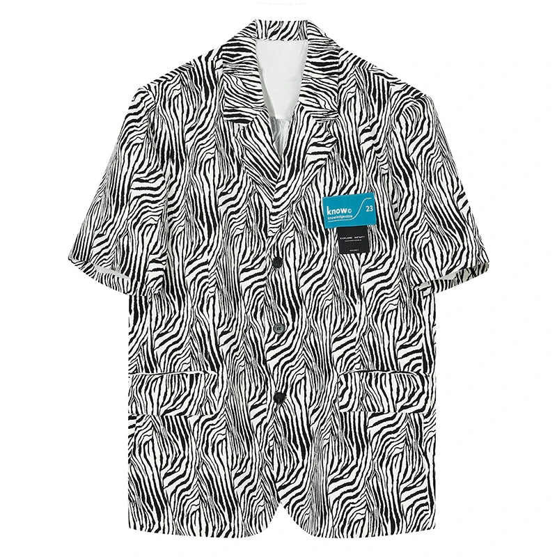 IEFB Men's Clothing Zebra Print Short Sleeve Suit Jackets 2021 Summer New Loose Personality Oversized Black White Blazer 9Y8041
IEFB Men's Clothing Zebra Print Short Sleeve Suit Jackets 2021 Summer New Loose Personality Oversized Black White Blazer 9Y8041