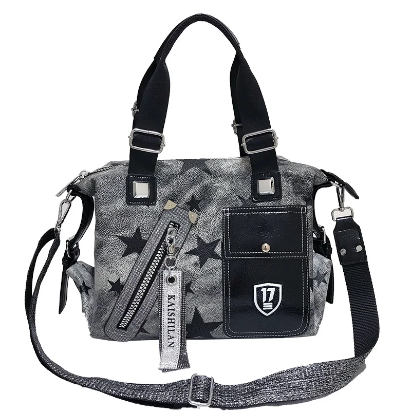 Soft Split Leather Women Handbag Large Travel Designer Bag Rhinestone Purse Shoulder Bolso Fashion Tote Crossbody Sac A Main
Soft Split Leather Women Handbag Large Travel Designer Bag Rhinestone Purse Shoulder Bolso Fashion Tote Crossbody Sac A Main