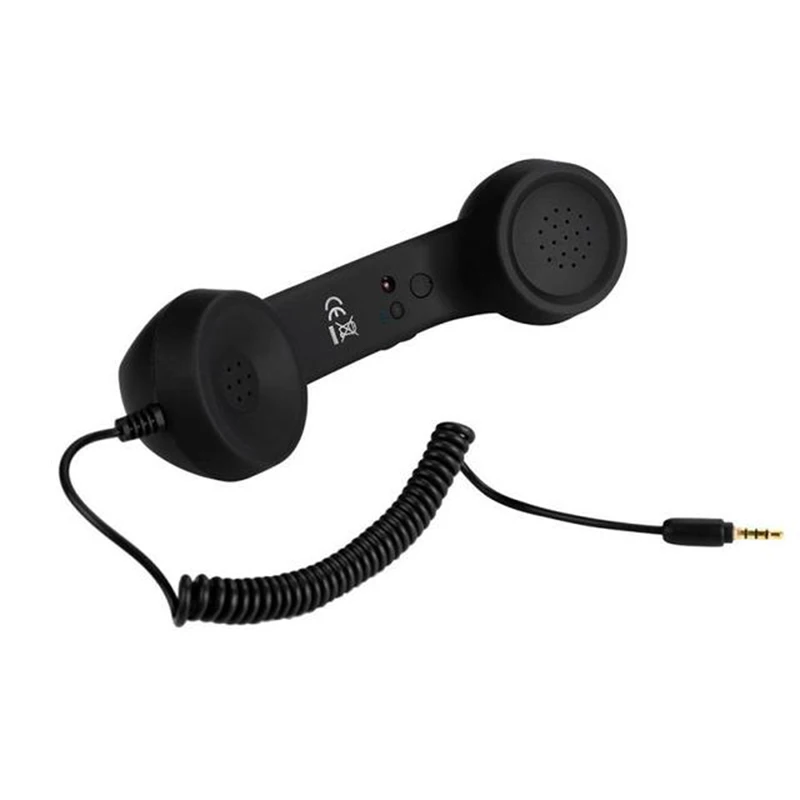 3.5mm Mic Retro Telephone Mobile Phone Handset Receiver For iPhone Phone Receivers with comfortable call For Cellphone 
3.5mm Mic Retro Telephone Mobile Phone Handset Receiver For iPhone Phone Receivers with comfortable call For Cellphone
