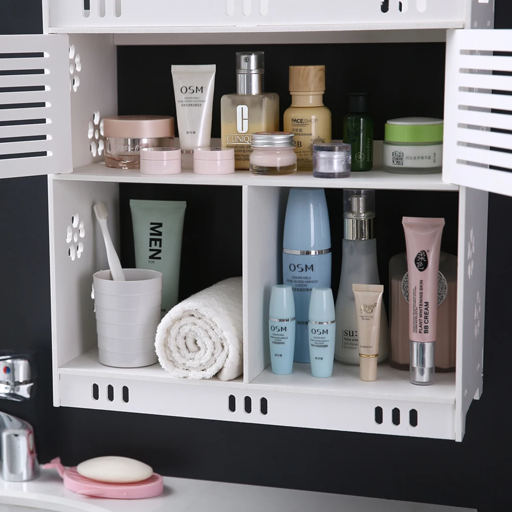 Non-Perforated PVC Bathroom Wash Cabinet with Three Layers and Two Doors Wall Storage kitchen Organizer Storage
Non-Perforated PVC Bathroom Wash Cabinet with Three Layers and Two Doors Wall Storage kitchen Organizer Storage