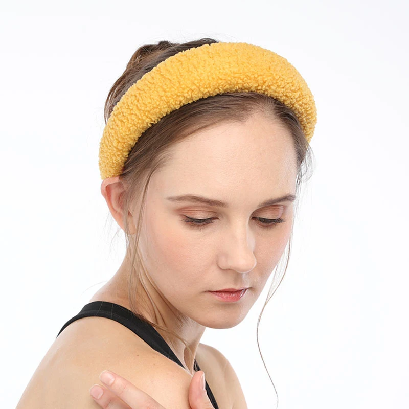 Autumn New Lamb Fur Thicken Padded Headband Solid Color Bezel Hairbands Women Headwear wide Hair Hoop Girls Hair Accessories 
Autumn New Lamb Fur Thicken Padded Headband Solid Color Bezel Hairbands Women Headwear wide Hair Hoop Girls Hair Accessories