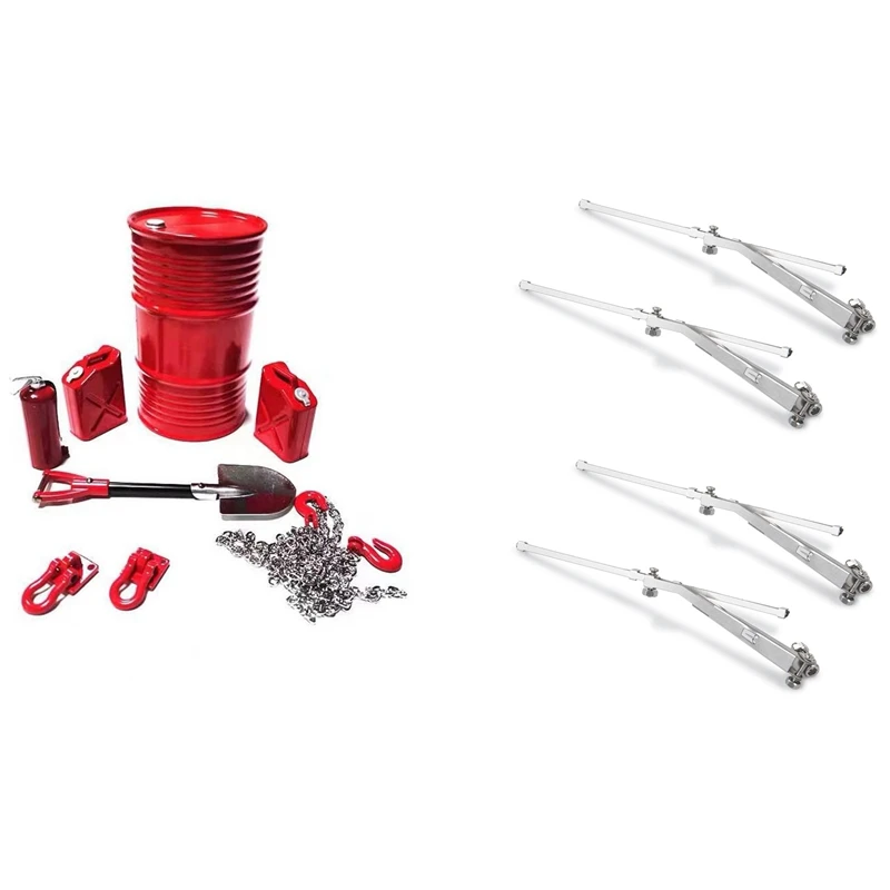 4Pcs Metal Windshield Wiper With 8Pcs Simulated Decoration Tow Hook Oil Tank Shovel
4Pcs Metal Windshield Wiper With 8Pcs Simulated Decoration Tow Hook Oil Tank Shovel