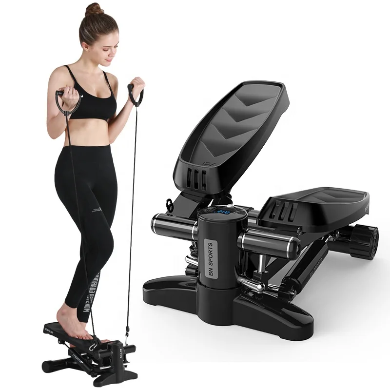 Safety Portable No Noise Aerobic Leg Exercise Machine Durable Fitness Stair Walker Stepper with Resistance Bands 
Safety Portable No Noise Aerobic Leg Exercise Machine Durable Fitness Stair Walker Stepper with Resistance Bands