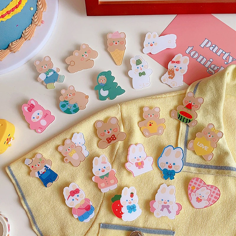 10PCS Cute Rabbit Cartoon Animal Brooch Decoration Clothes Lapel Pin Kawaii Badge Clip Gift School Office Stationery Supplies
10PCS Cute Rabbit Cartoon Animal Brooch Decoration Clothes Lapel Pin Kawaii Badge Clip Gift School Office Stationery Supplies