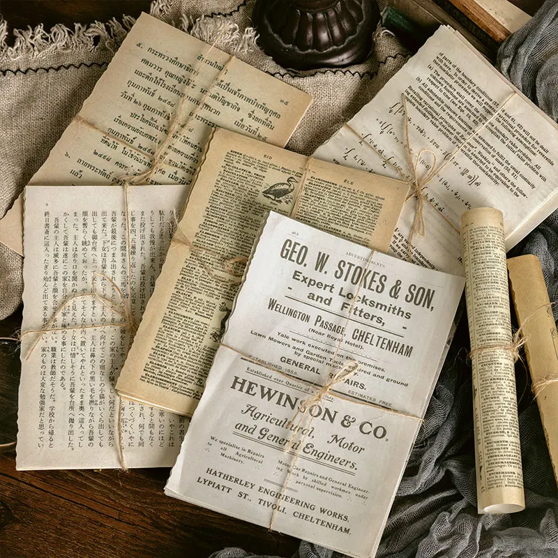 10pcs simulation book page material paper, note paper, retro English handbook, diy background paper decoration
10pcs simulation book page material paper, note paper, retro English handbook, diy background paper decoration