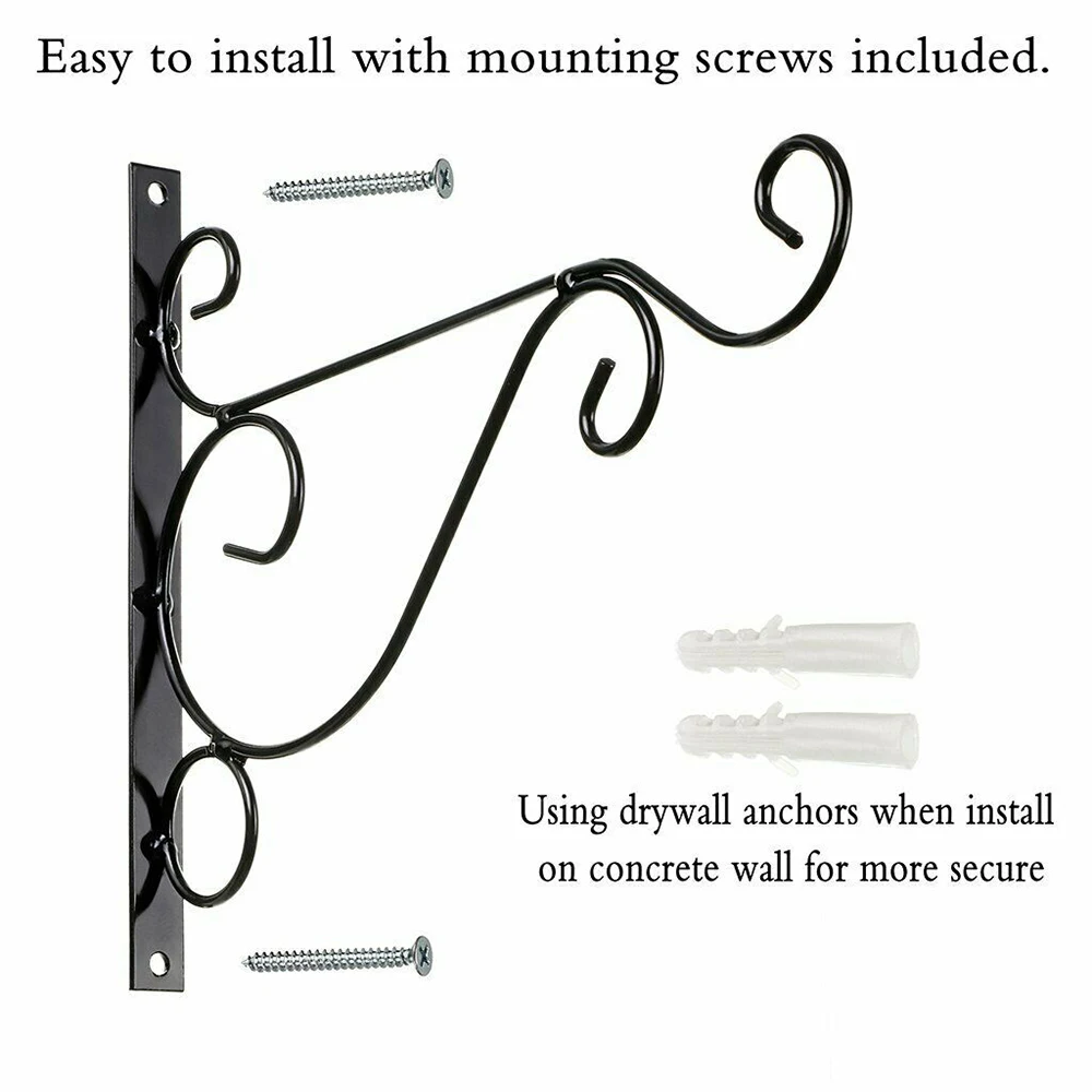 Bold wrought iron flower stand wall hanging hook frame hook basket bracket flower pot bracket 4pcs universal drawbar
Bold wrought iron flower stand wall hanging hook frame hook basket bracket flower pot bracket 4pcs universal drawbar