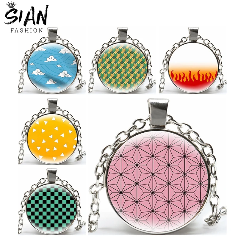 Anime Demon Slayer Necklace Glass Round Posket Kamado Tanjirou Kamado Nezuko Cartoon Figures Pendant Necklace Jewelry Wholesale
Anime Demon Slayer Necklace Glass Round Posket Kamado Tanjirou Kamado Nezuko Cartoon Figures Pendant Necklace Jewelry Wholesale