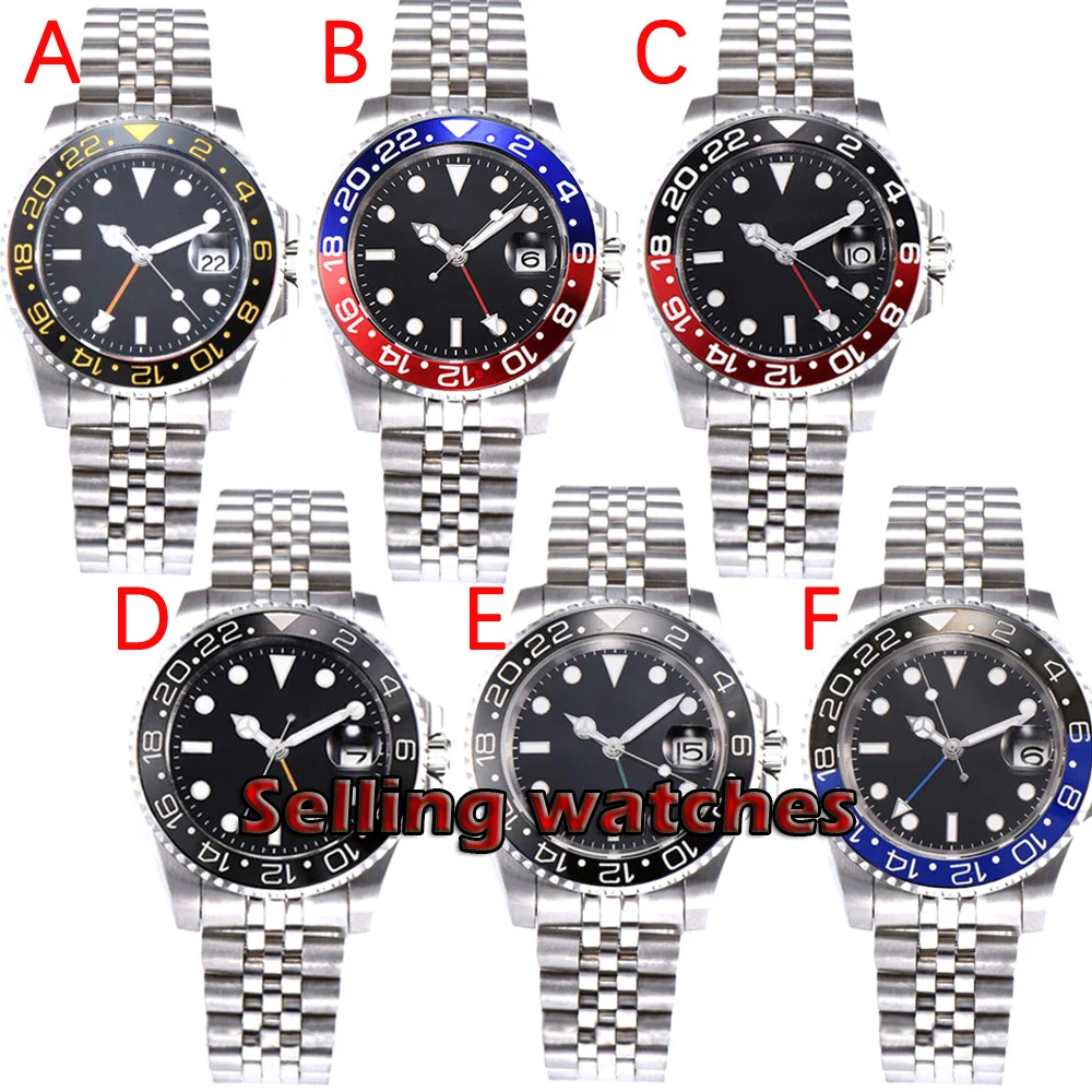 40mm PARNIS black dial luminous Sapphire glass Ceramic bezel GMT automatic mens watch Luxury Brand Top Mechanical Watches
40mm PARNIS black dial luminous Sapphire glass Ceramic bezel GMT automatic mens watch Luxury Brand Top Mechanical Watches