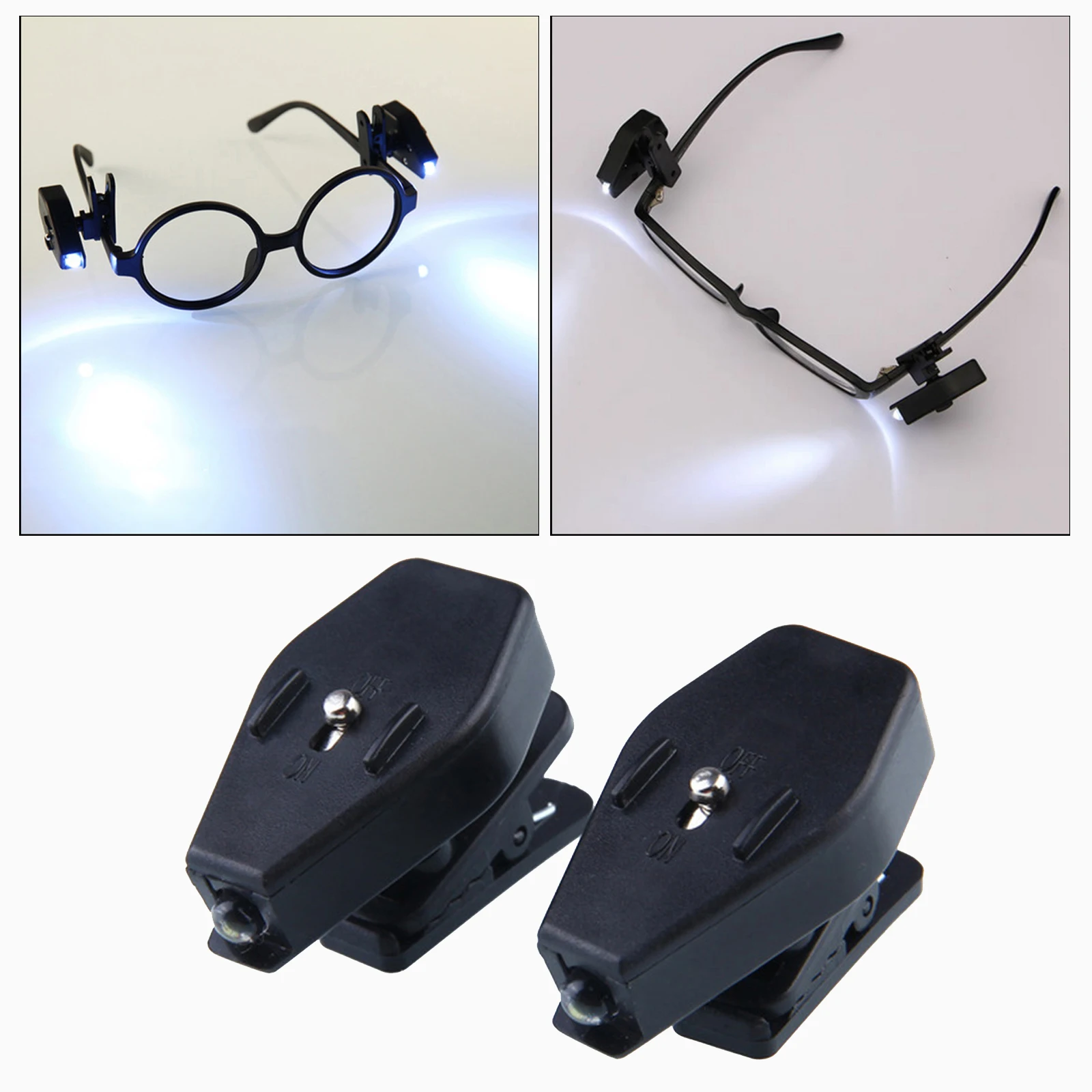 2Pcs Eyeglass Light Led Clip, Adjustable LED Clip On Mini Book Reading Light for Safety Eyeglasses Camping Reader Glasses Lamp
2Pcs Eyeglass Light Led Clip, Adjustable LED Clip On Mini Book Reading Light for Safety Eyeglasses Camping Reader Glasses Lamp