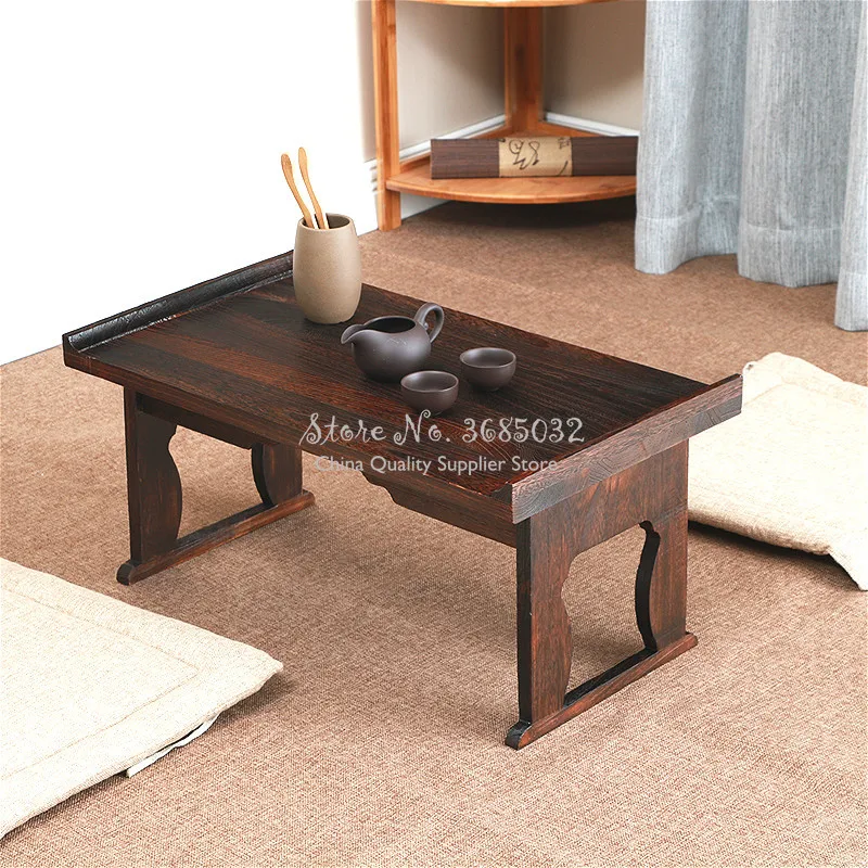 

Last One Japanese Table Foldable Leg Rectangle Wood Traditional Asian Furniture Tea Table Living Room Coffee Tables 50x28x23cm