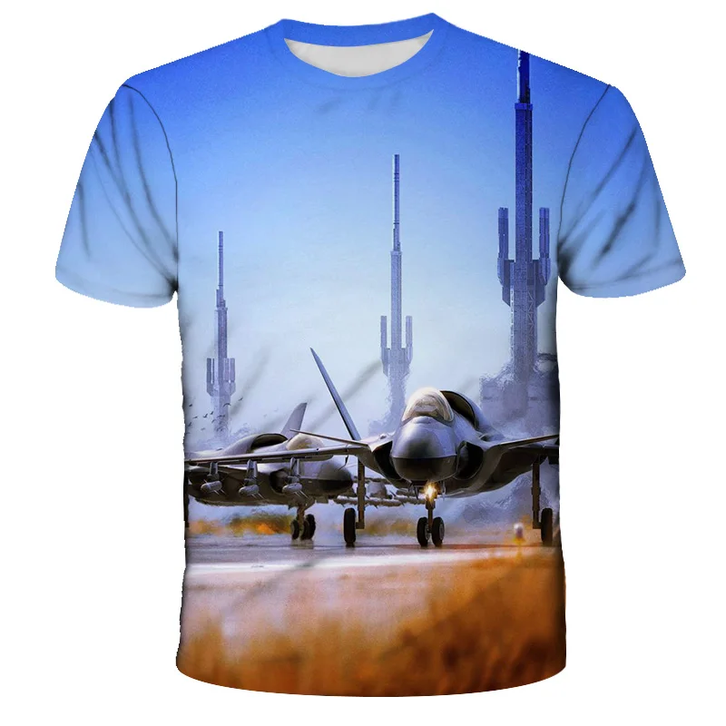 20213D Printing Airplane Pattern Summer Boy Girl Chinese fighter Pattern T-shirt Street Fashion O-neck Top T-shirt
20213D Printing Airplane Pattern Summer Boy Girl Chinese fighter Pattern T-shirt Street Fashion O-neck Top T-shirt