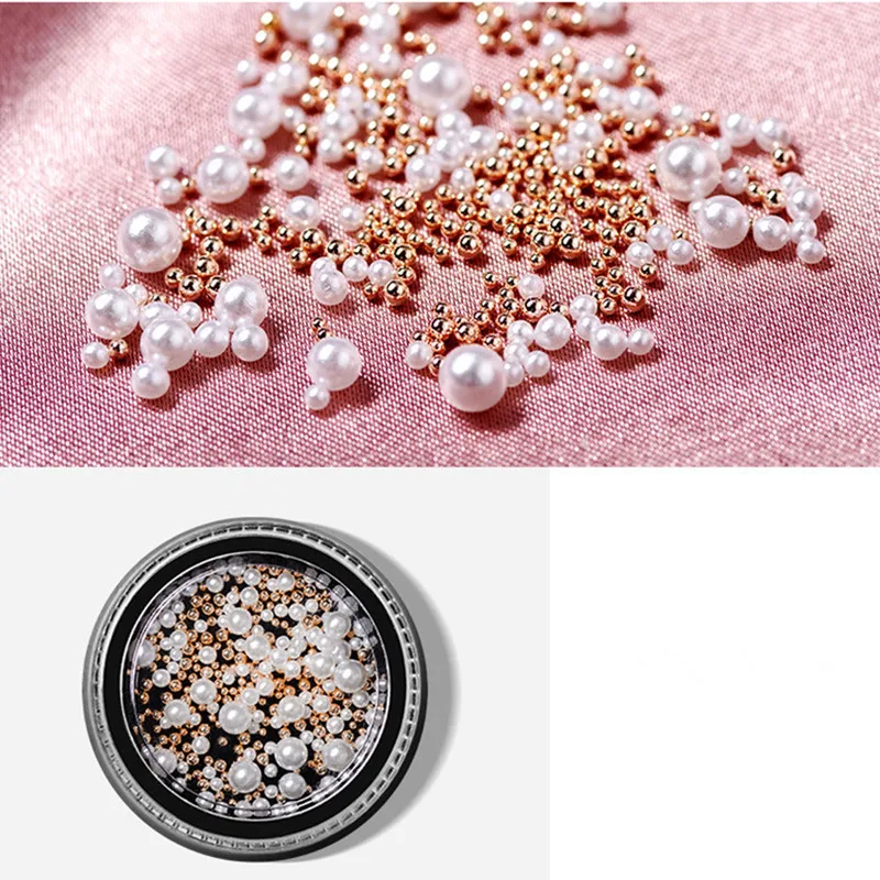 Mini Circle Ball Mixed Size Nail Art Bead White Pearl DIY Design Manicure Decoration 3D Tips Tools Decal
Mini Circle Ball Mixed Size Nail Art Bead White Pearl DIY Design Manicure Decoration 3D Tips Tools Decal
