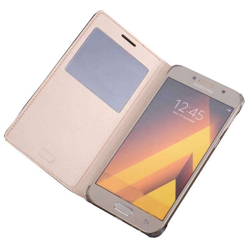 Кожаный чехол бумажник с откидной крышкой для телефона Samsung Galaxy A5 2016 2017 SM A510 A510F A510H