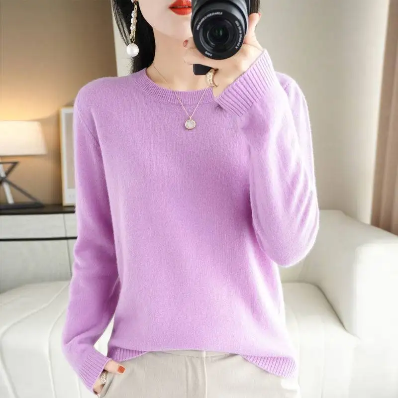 Autumn And Winter Sweater Round Neck Bottoming Shirt Autumn Clothes Slim And Slim 2022 Women's New All-Match Long-Sleeved Knitt
Autumn And Winter Sweater Round Neck Bottoming Shirt Autumn Clothes Slim And Slim 2022 Women's New All-Match Long-Sleeved Knitt