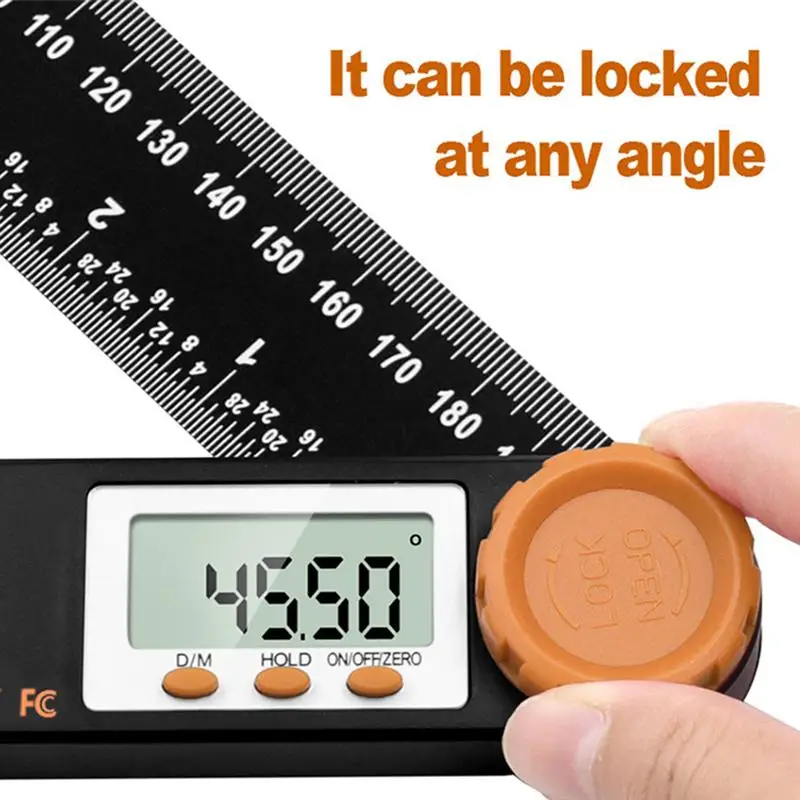 1 Set Universal Portable Electronic Goniometerc Angle Finder Angle Gauge Protractor Universal Level Woodworking Angle Ruler
1 Set Universal Portable Electronic Goniometerc Angle Finder Angle Gauge Protractor Universal Level Woodworking Angle Ruler