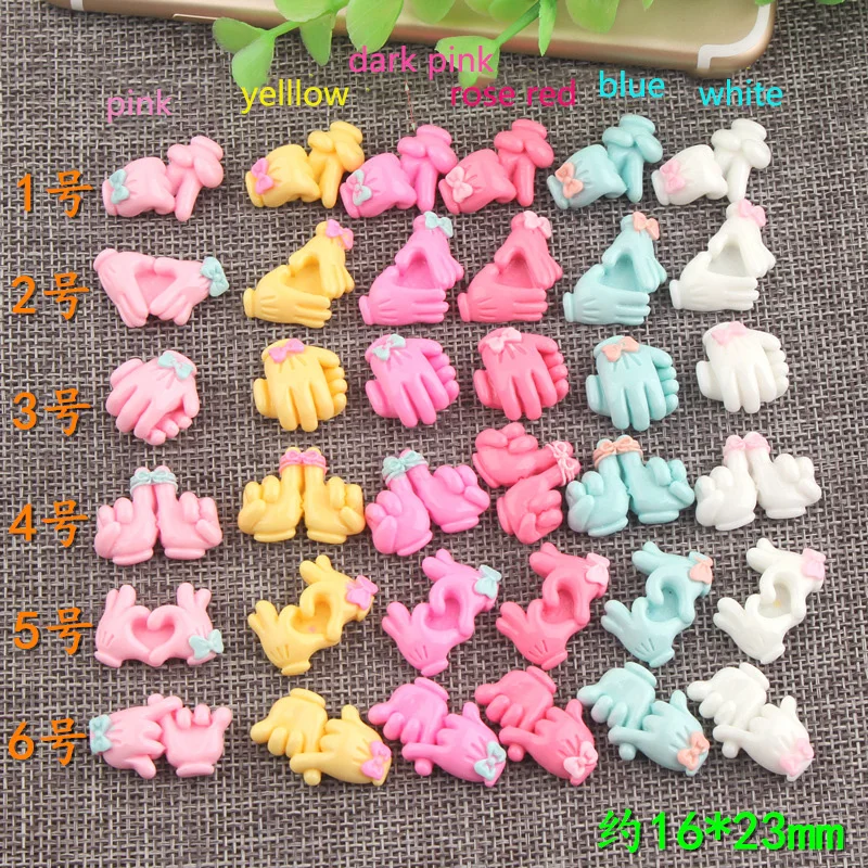 10Pcs Kawaii Gesture Flat back Resin Cabochon Scrapbooking for Hair Bow Center DIY Crafts Making Phone Decoration: 16*23mm
10Pcs Kawaii Gesture Flat back Resin Cabochon Scrapbooking for Hair Bow Center DIY Crafts Making Phone Decoration: 16*23mm