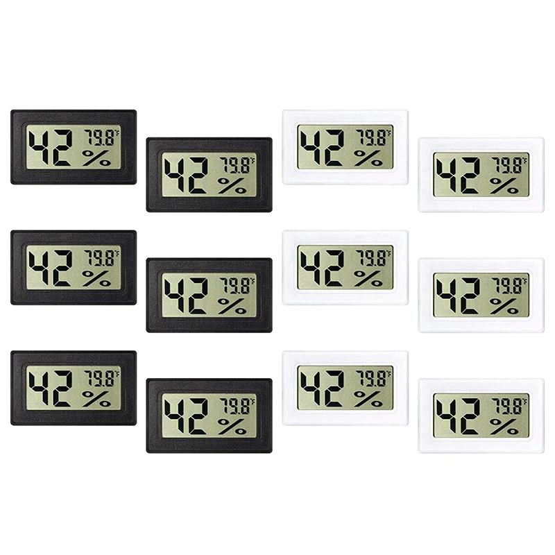 Mini Hygrometer Thermometer Digital Display Hygrometer Fahrenheit, Suitable for Greenhouse Garden Basement (12)
Mini Hygrometer Thermometer Digital Display Hygrometer Fahrenheit, Suitable for Greenhouse Garden Basement (12)