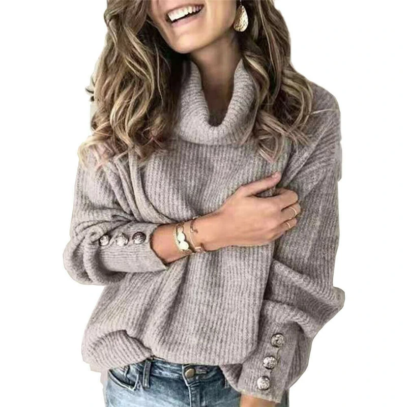 Autumn Winter Thick Sweater Lady's Knitted Ribbed Pullover Sweater Long Sleeve Turtleneck Slim Jumper Soft Warm Pull Femme
Autumn Winter Thick Sweater Lady's Knitted Ribbed Pullover Sweater Long Sleeve Turtleneck Slim Jumper Soft Warm Pull Femme