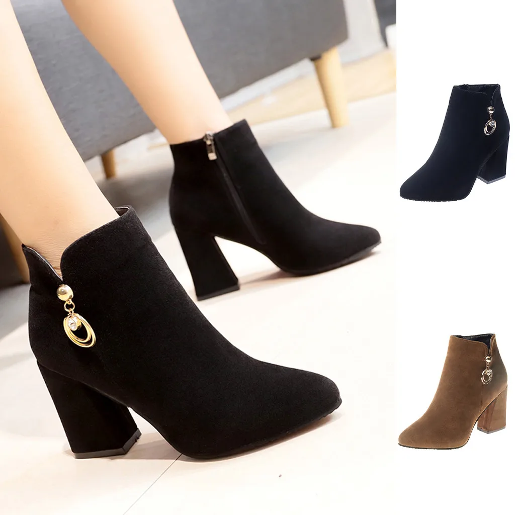 SAGACE Vintage Women's Boots sexy ankle boots for women Crystal Pointed Toe Short winter boots women with Crystal Casual Shoes 
SAGACE Vintage Women's Boots sexy ankle boots for women Crystal Pointed Toe Short winter boots women with Crystal Casual Shoes