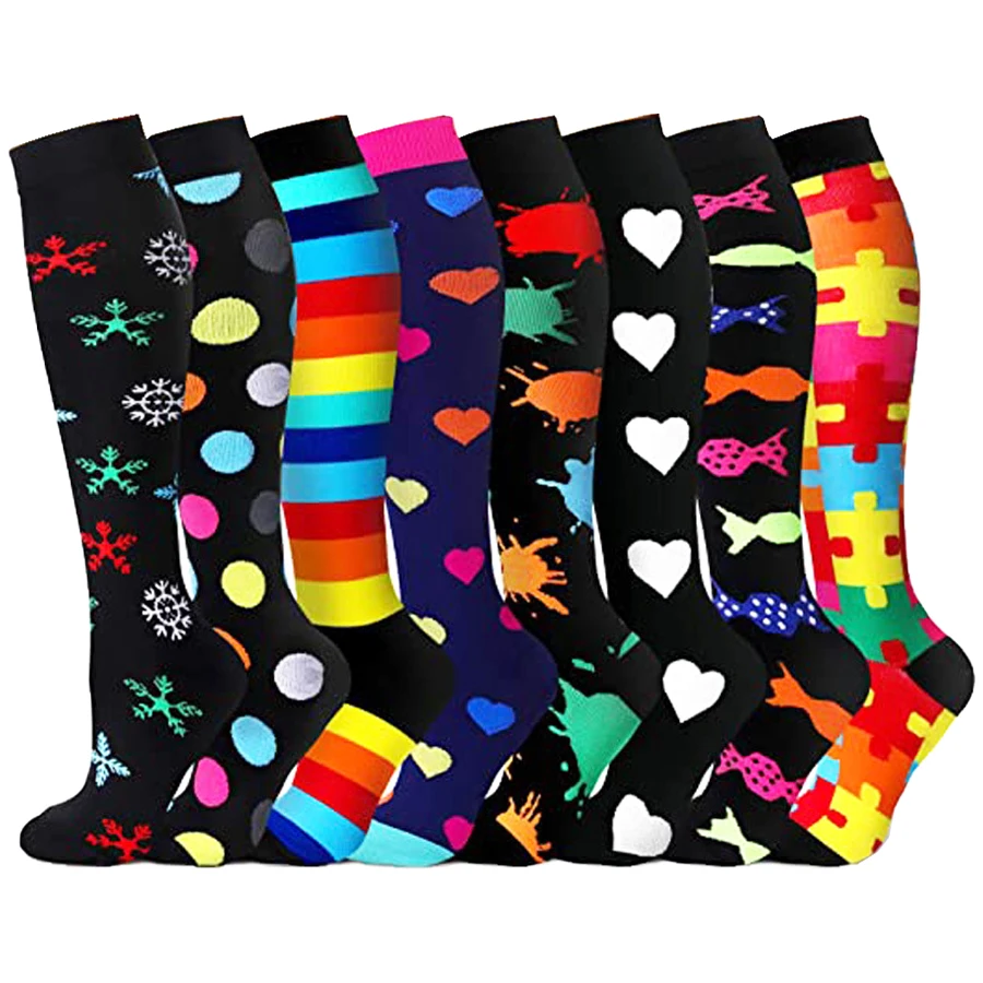 Compression Socks Women Outdoor Cycling Long Pressure Stockings Best For Running Athletic Crossfit Flight Travel Nurses Socks
Compression Socks Women Outdoor Cycling Long Pressure Stockings Best For Running Athletic Crossfit Flight Travel Nurses Socks