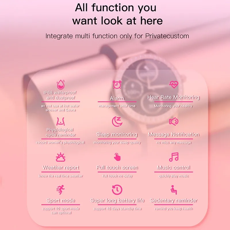 Smart Watch Women Ladies Smartwatch Electronics Smart Clock For Android IOS Fitness Tracker Touch Smart-watch
Smart Watch Women Ladies Smartwatch Electronics Smart Clock For Android IOS Fitness Tracker Touch Smart-watch
