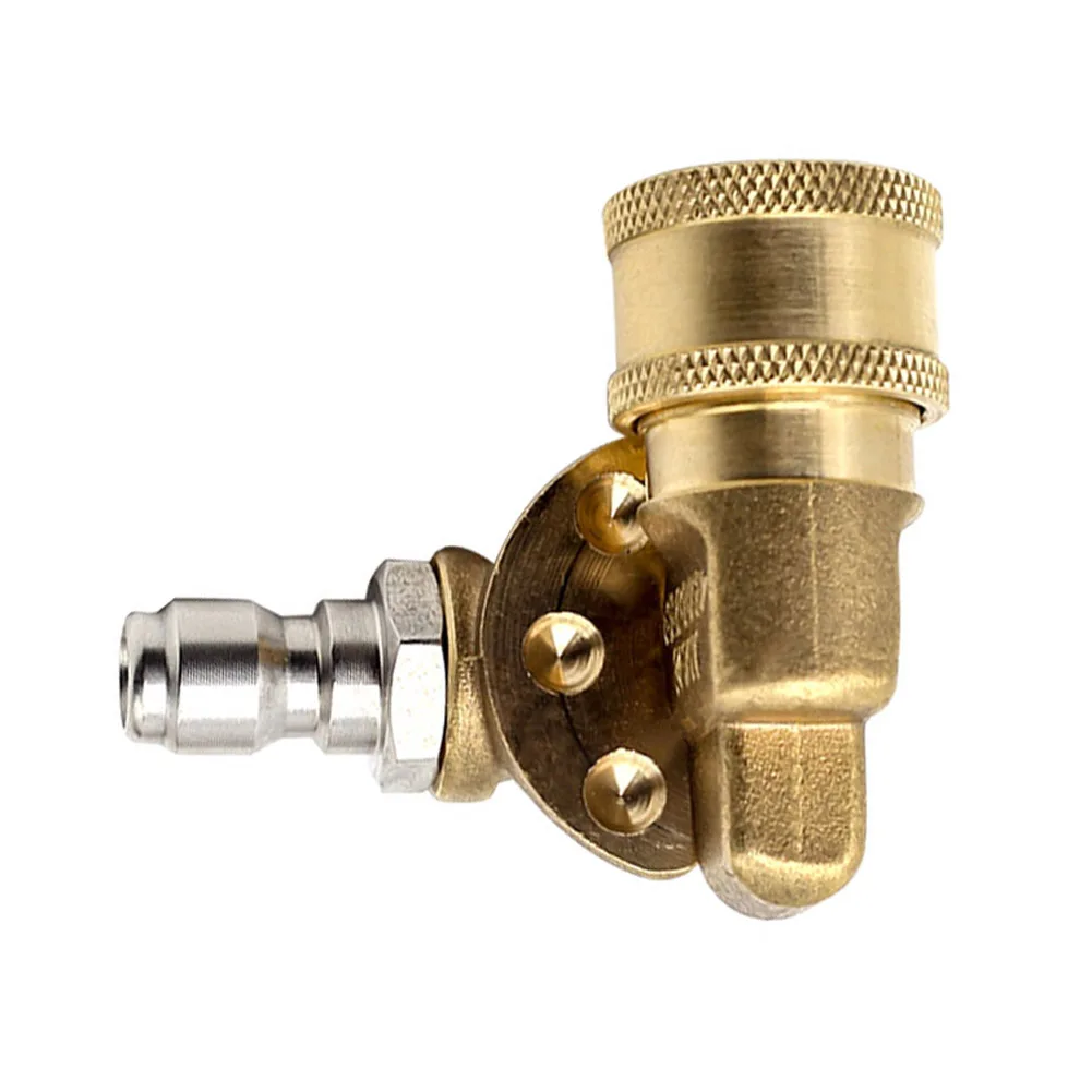 Quick Connecting Pivoting Coupler For Pressure Washer Spray Nozzle 7 Angles Brass Adaptor G1/4 Clean Blind Corner Car Roof
Quick Connecting Pivoting Coupler For Pressure Washer Spray Nozzle 7 Angles Brass Adaptor G1/4 Clean Blind Corner Car Roof