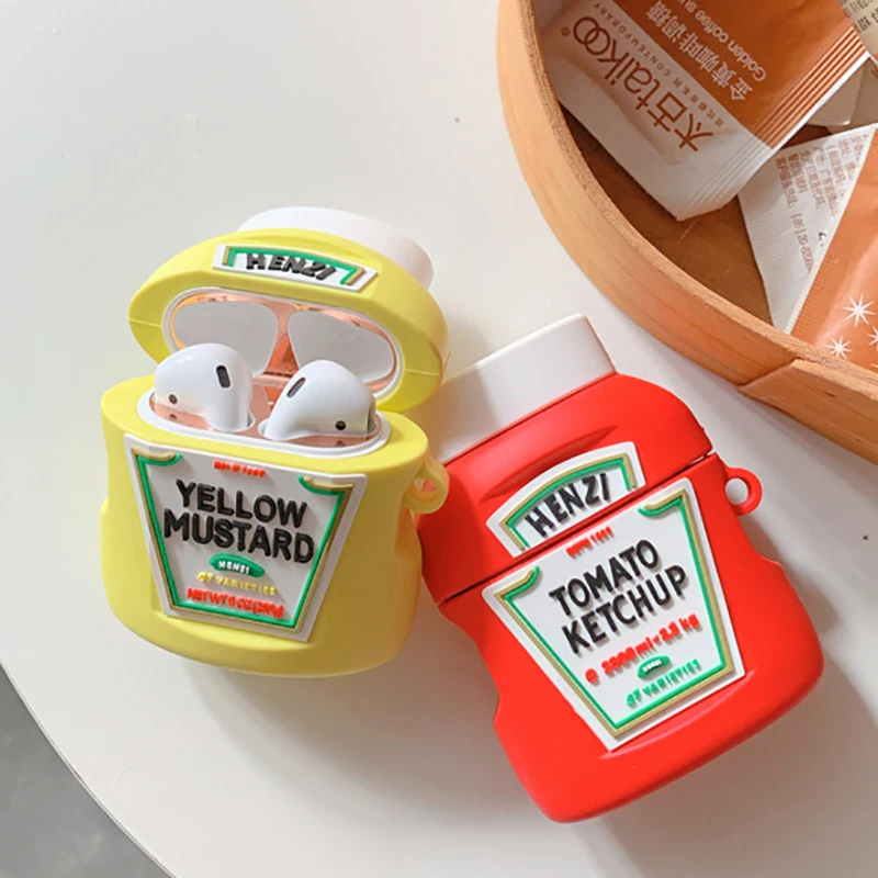 Cute Cartoon Creative Ketchup Mustard Case For Funda Airpods Pro Protective Decorative Silicone Accessories For Airpod 1/2
Cute Cartoon Creative Ketchup Mustard Case For Funda Airpods Pro Protective Decorative Silicone Accessories For Airpod 1/2