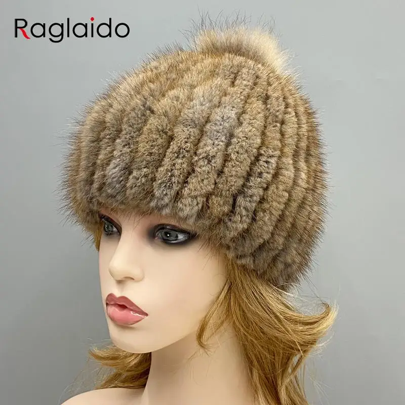 Natural Muskrat Fur Hat Women New Winter Real Fur Knitted Pompom Cap Warm Thick Hats
Natural Muskrat Fur Hat Women New Winter Real Fur Knitted Pompom Cap Warm Thick Hats