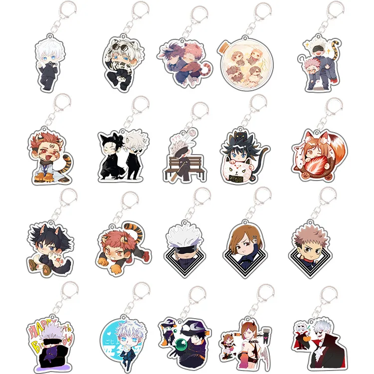 Jujutsu Kaisen Keychains Gojo Satoru Yuji Itadori Double Sided Figure Acrylic Anime Key Ring Bag Car Pendant Cosplay Fan Gift
Jujutsu Kaisen Keychains Gojo Satoru Yuji Itadori Double Sided Figure Acrylic Anime Key Ring Bag Car Pendant Cosplay Fan Gift