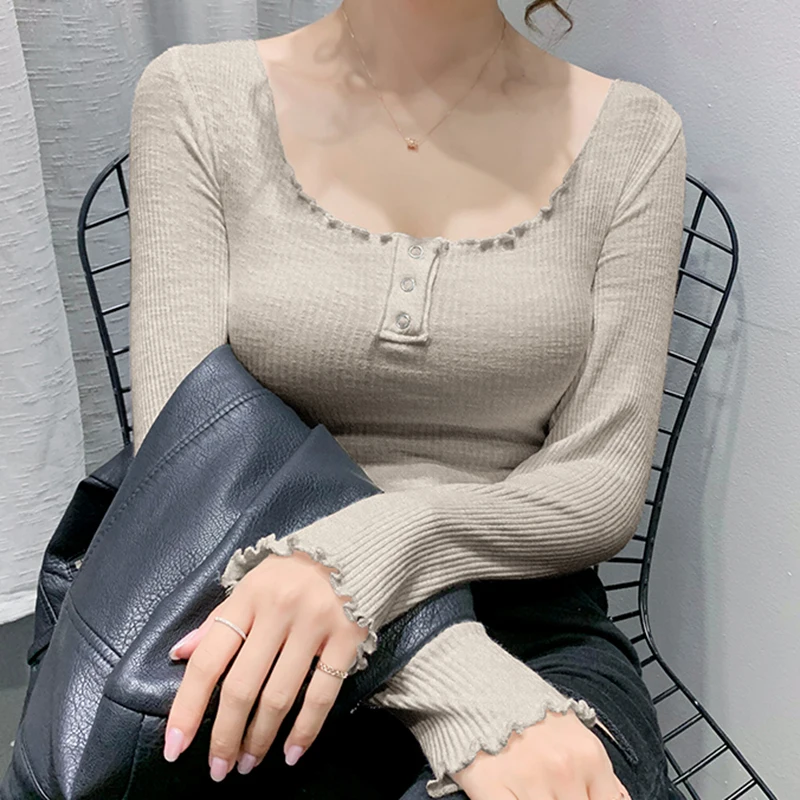 White Striped Cotton T Shirt Women Long Sleeve Top Korean Fashion Woman Clothes Spring 2022 Solid Slim Tshirt Camisetas De Mujer
White Striped Cotton T Shirt Women Long Sleeve Top Korean Fashion Woman Clothes Spring 2022 Solid Slim Tshirt Camisetas De Mujer