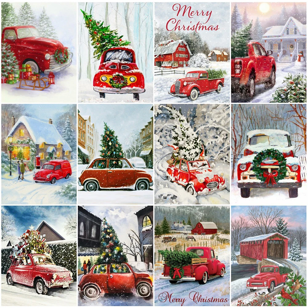 Diamond Painting Mosaic Diamond Embroidery Christmas Winter Scenery Car Full Drill Rhinestone Cross Stitch Home Decoration
Diamond Painting Mosaic Diamond Embroidery Christmas Winter Scenery Car Full Drill Rhinestone Cross Stitch Home Decoration