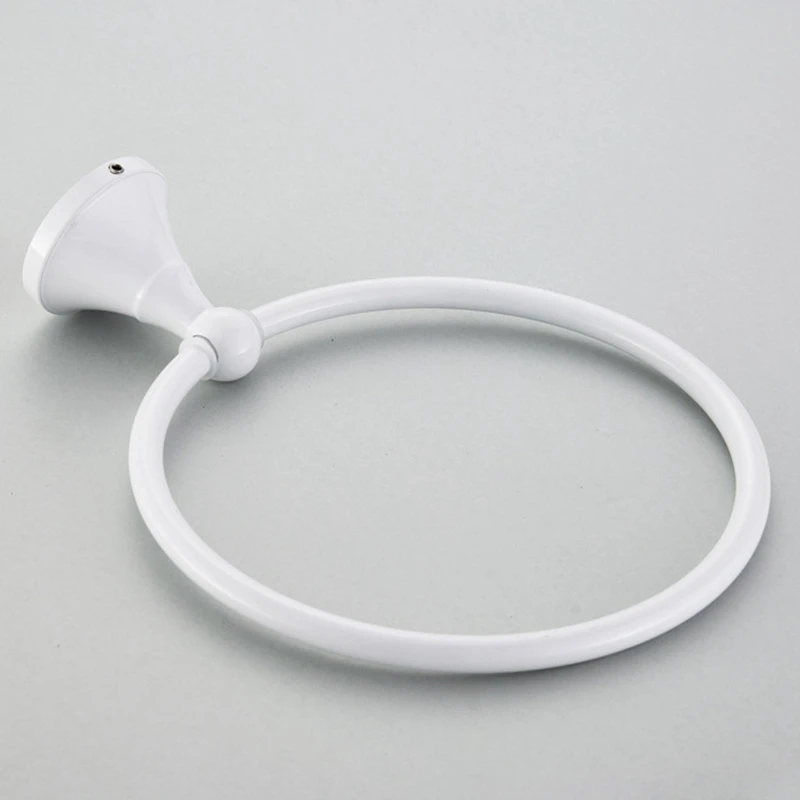 Towel Ring Wall-Mounted Bathroom Towel Rack Circular Towel Rack White
Towel Ring Wall-Mounted Bathroom Towel Rack Circular Towel Rack White