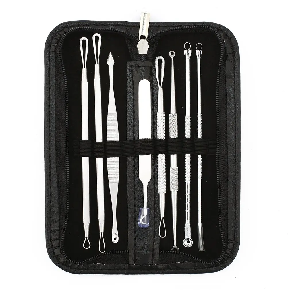 LAIKOU 8 Pcs Blackhead Remover Tool Kit Pimple Acne Clip Needle Face Care Blackhead Extractor Tool with Leather Case
LAIKOU 8 Pcs Blackhead Remover Tool Kit Pimple Acne Clip Needle Face Care Blackhead Extractor Tool with Leather Case