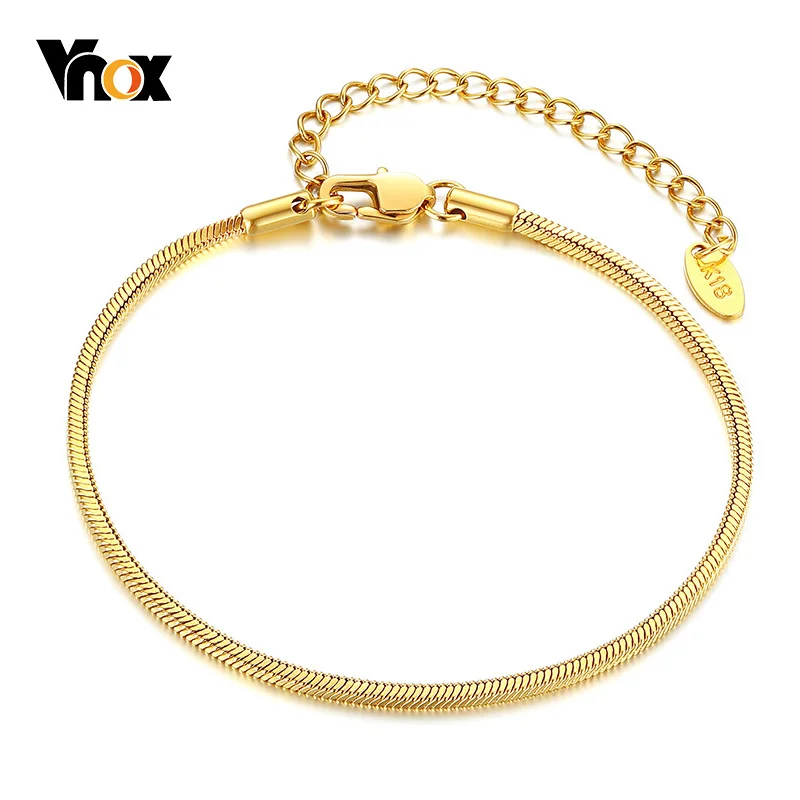 Vnox Women Flat Snake Chain Bracelets, Minimalist Stainless Steel Herringbone Rectangle Figaro Links,Dainty Wrist Jewelry
Vnox Women Flat Snake Chain Bracelets, Minimalist Stainless Steel Herringbone Rectangle Figaro Links,Dainty Wrist Jewelry