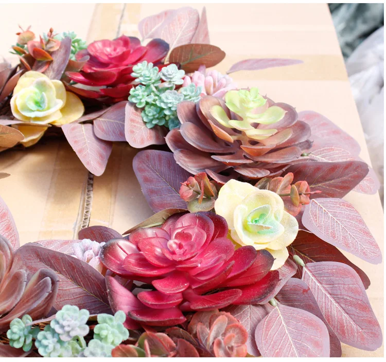 Autumn wreath succulent wreath Artificial Welcome Garland Door Hanging Wall Decoration Artificial Flower Christmas Party Wedding
Autumn wreath succulent wreath Artificial Welcome Garland Door Hanging Wall Decoration Artificial Flower Christmas Party Wedding