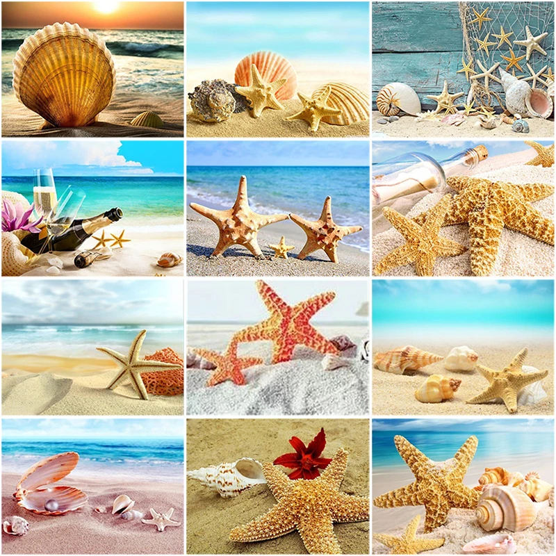 DIY 5D Diamond Painting Sea Shell Full Round Drill Embroidery Cross Stitch Kits Mosaic Rhinestone Paintings Hobby Home Decor
DIY 5D Diamond Painting Sea Shell Full Round Drill Embroidery Cross Stitch Kits Mosaic Rhinestone Paintings Hobby Home Decor